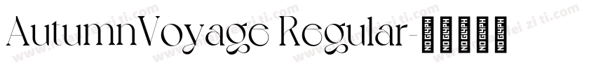 AutumnVoyage Regular字体转换
